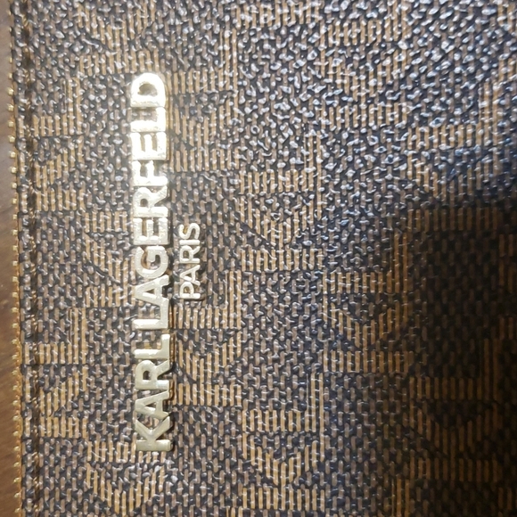 Karl Lagerfeld Paris Monogram Zip Crossbody bag - Picture 2 of 3